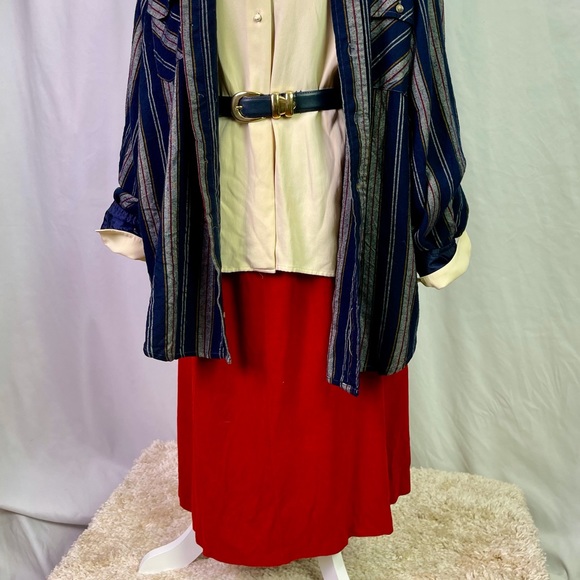 Vintage Red Summer Dress or Beach Coverup - Picture 4 of 12